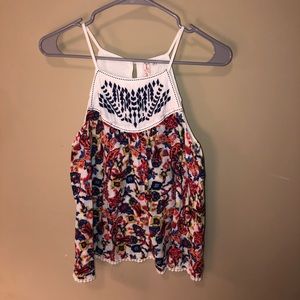 Floral pattern tank top